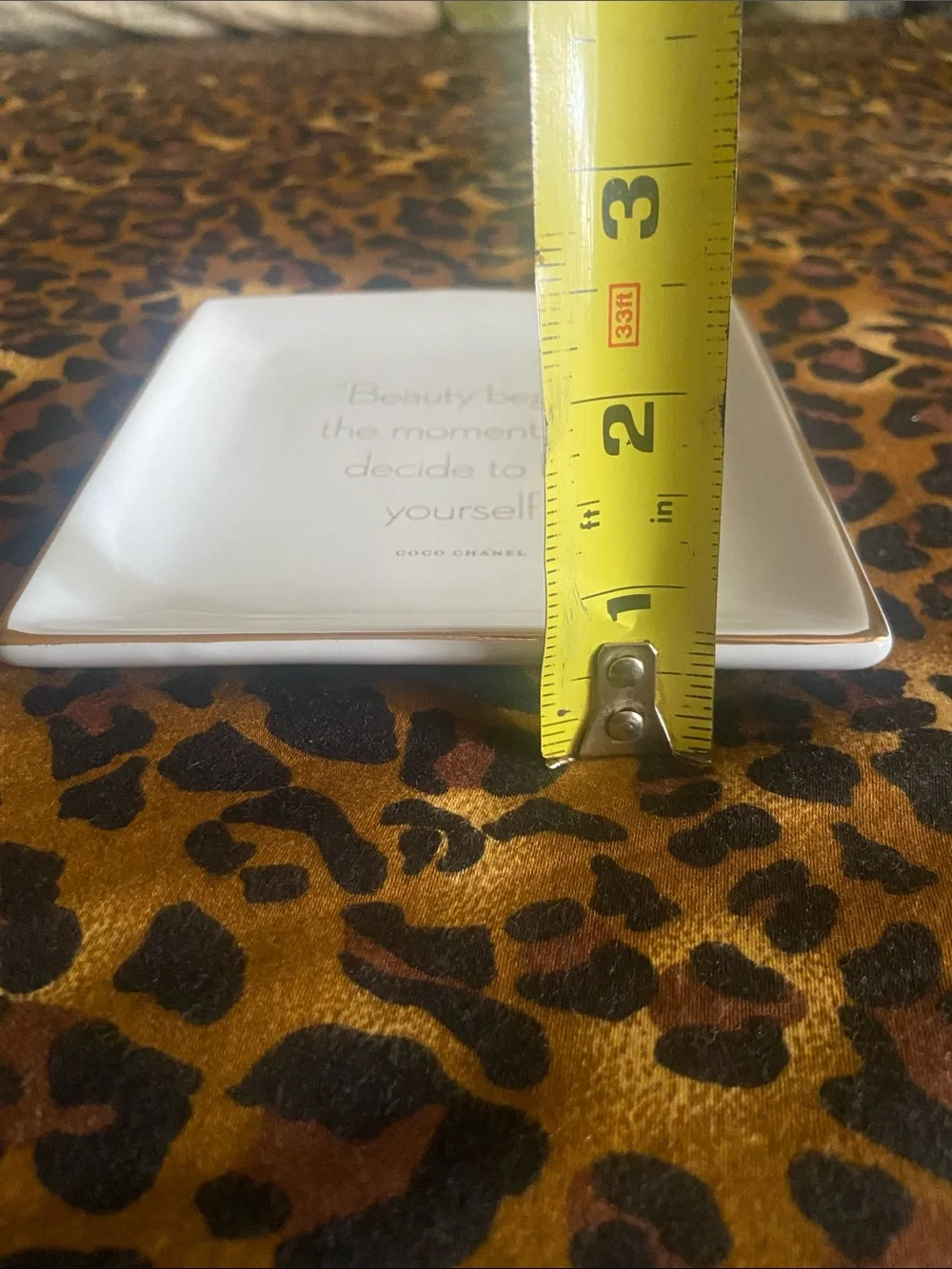 Z Gallerie “Beauty begins the moment you decide to be yourself” Beauty tray.